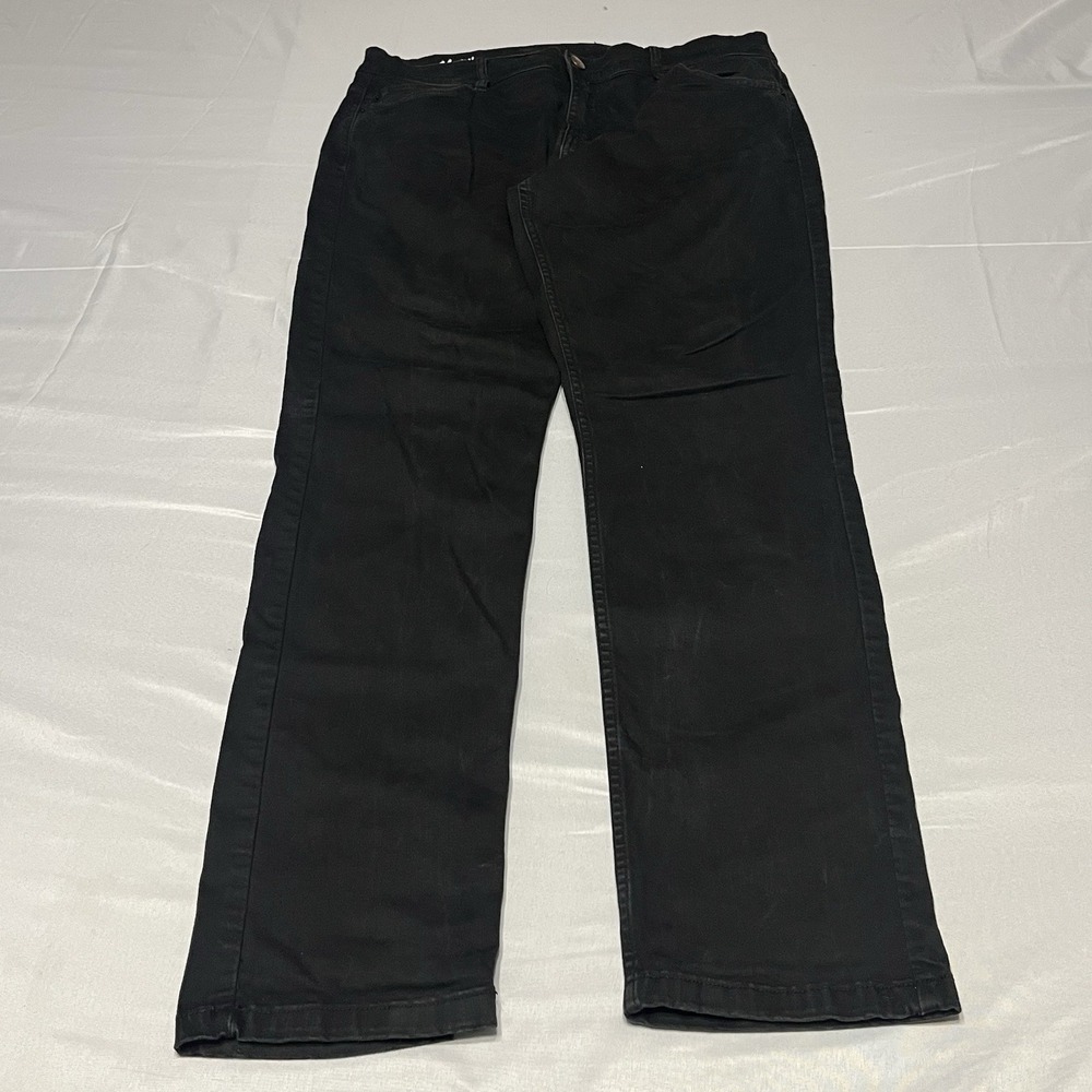 Mugsy Squid Inks Jeans Mens 34x31 Black Denim Straight Leg Stretch Fade